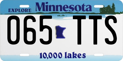 MN license plate 065TTS