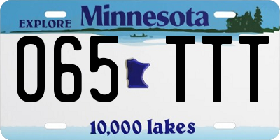 MN license plate 065TTT