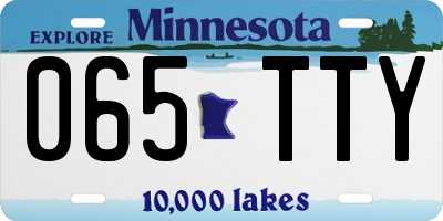 MN license plate 065TTY