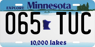 MN license plate 065TUC
