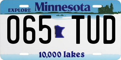 MN license plate 065TUD