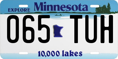 MN license plate 065TUH