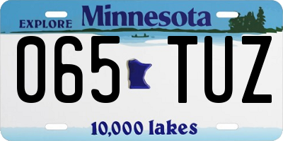MN license plate 065TUZ