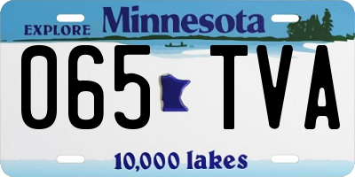 MN license plate 065TVA