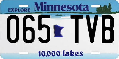 MN license plate 065TVB