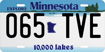 MN license plate 065TVE