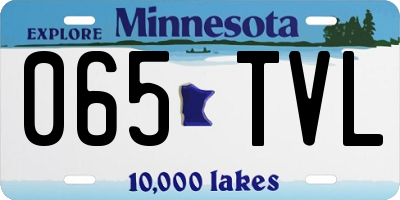 MN license plate 065TVL