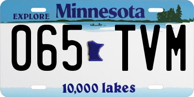 MN license plate 065TVM