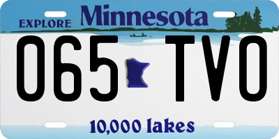 MN license plate 065TVO