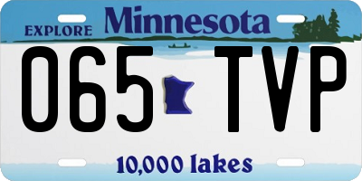 MN license plate 065TVP