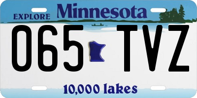 MN license plate 065TVZ