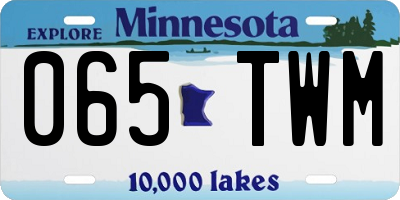 MN license plate 065TWM