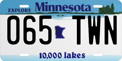 MN license plate 065TWN