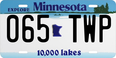 MN license plate 065TWP
