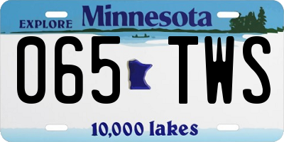 MN license plate 065TWS