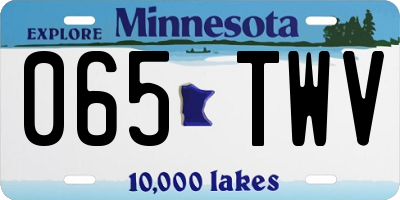 MN license plate 065TWV