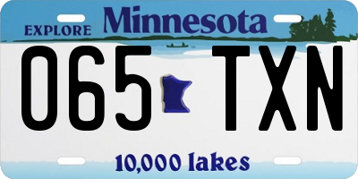 MN license plate 065TXN