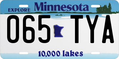 MN license plate 065TYA