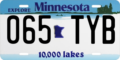 MN license plate 065TYB