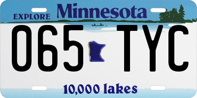 MN license plate 065TYC