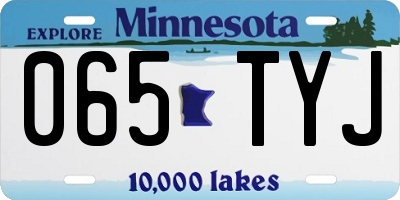 MN license plate 065TYJ