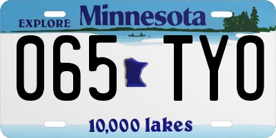 MN license plate 065TYO