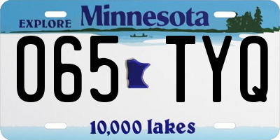MN license plate 065TYQ