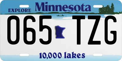 MN license plate 065TZG