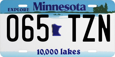 MN license plate 065TZN