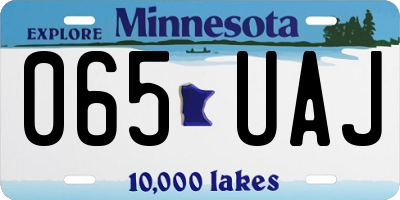 MN license plate 065UAJ