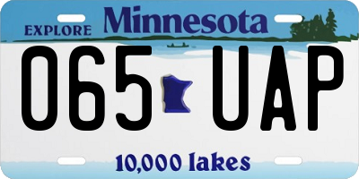 MN license plate 065UAP