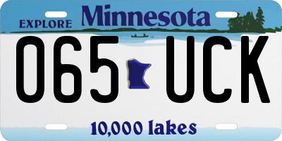 MN license plate 065UCK