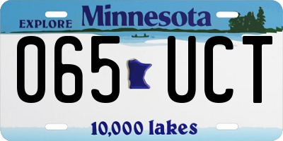 MN license plate 065UCT