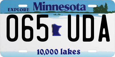 MN license plate 065UDA