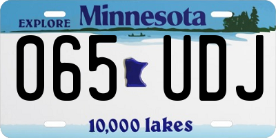 MN license plate 065UDJ