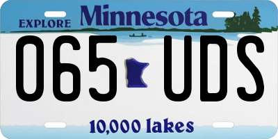 MN license plate 065UDS