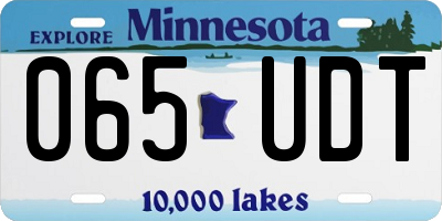 MN license plate 065UDT