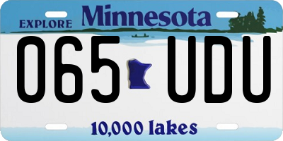 MN license plate 065UDU