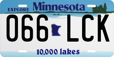 MN license plate 066LCK