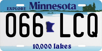 MN license plate 066LCQ
