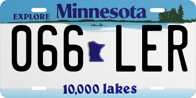 MN license plate 066LER