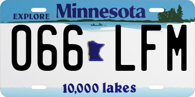 MN license plate 066LFM