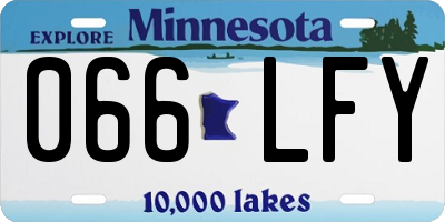 MN license plate 066LFY
