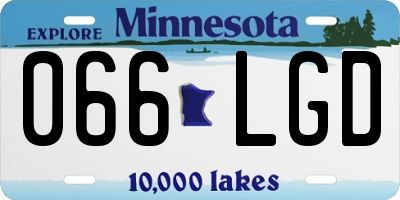 MN license plate 066LGD