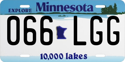 MN license plate 066LGG