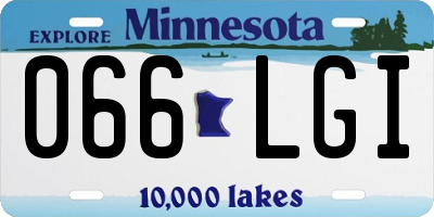 MN license plate 066LGI