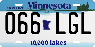 MN license plate 066LGL