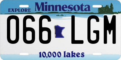 MN license plate 066LGM