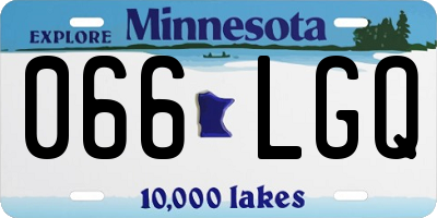 MN license plate 066LGQ