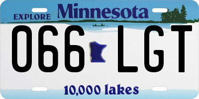 MN license plate 066LGT